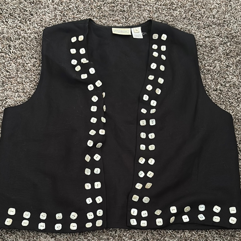 Susan Bristol Black Casual Vest